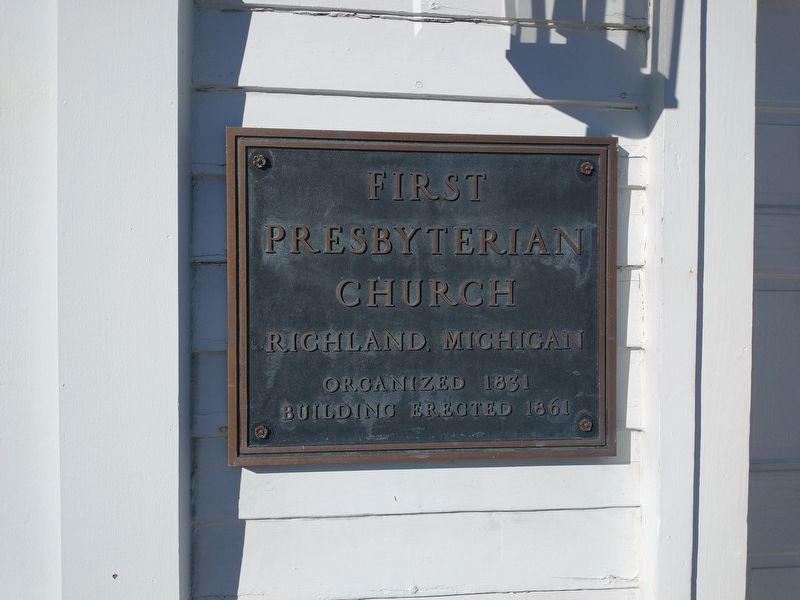 The First Presbyterian Church additional tablet image. Click for full size.