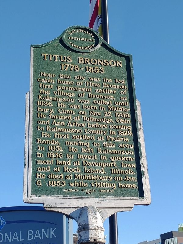 Titus Bronson 1778-1853 Marker image. Click for full size.