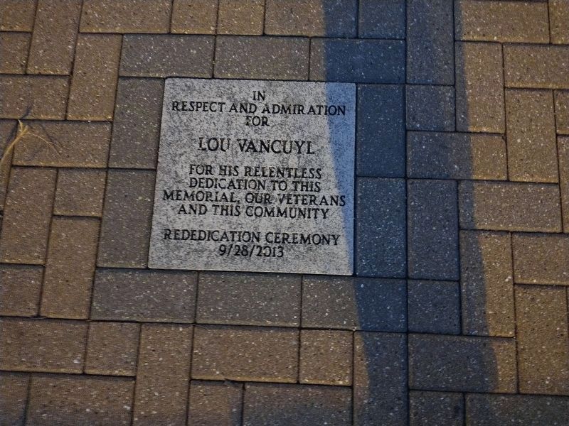 Livingston County Veterans Honor Roll Rededication Tablet from 2013 image. Click for full size.