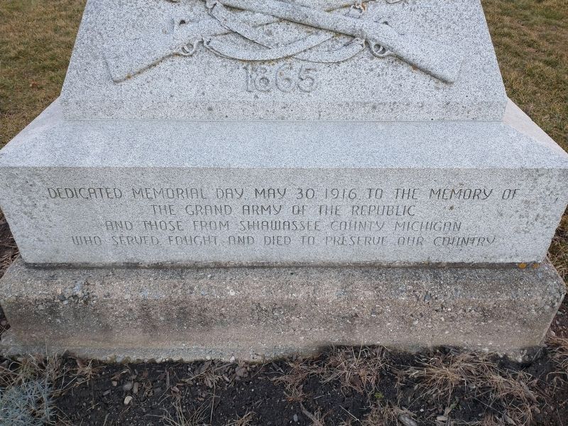 Shiawassee County Civil War Memorial image. Click for full size.