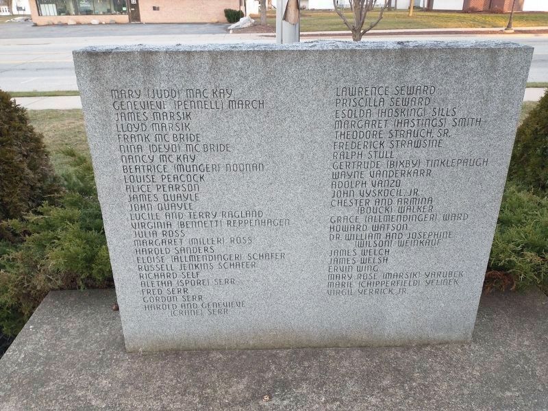 Dedication stone reverse. Click for full size. Dedication stone reverse image. Click for full size.