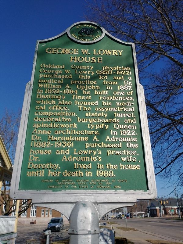George W. Lowry House Marker image. Click for full size.