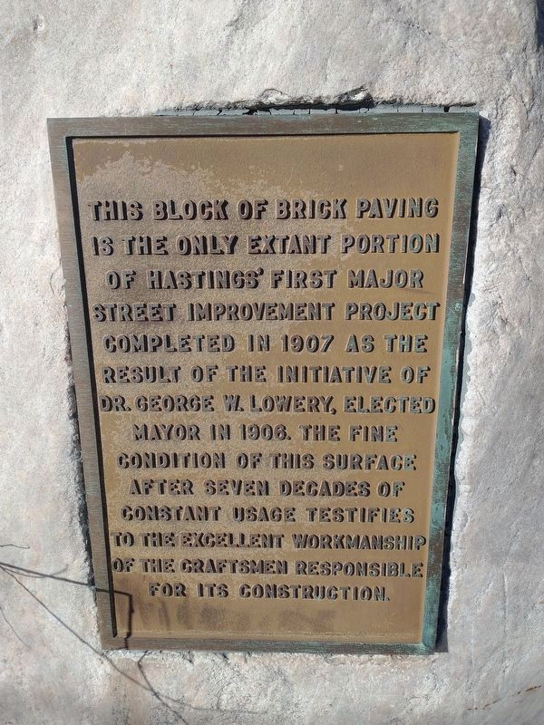 This Block of Brick Paving Marker. Click for full size. This Block of Brick Paving Marker image. Click for full size.