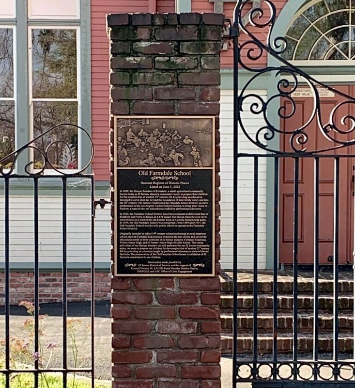Old Farmdale School Marker image. Click for full size.