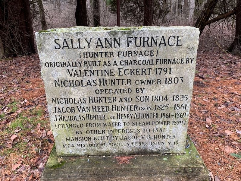 Sally Ann Furnace Marker image. Click for full size.