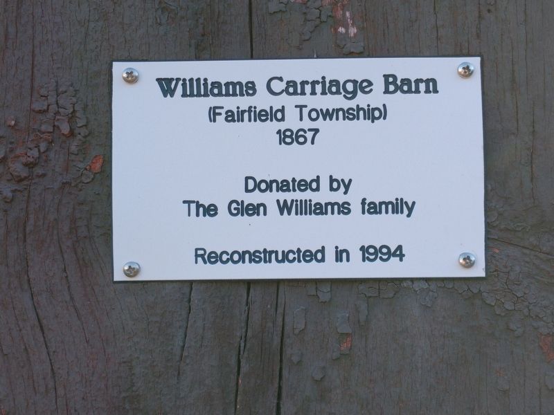 Williams Carriage Barn Marker image. Click for full size.