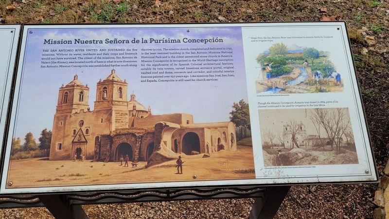 Mission Nuestra Señora de la Purísima Concepción Marker. Click for full size. Mission Nuestra Señora de la Purísima Concepción Marker image. Click for full size.