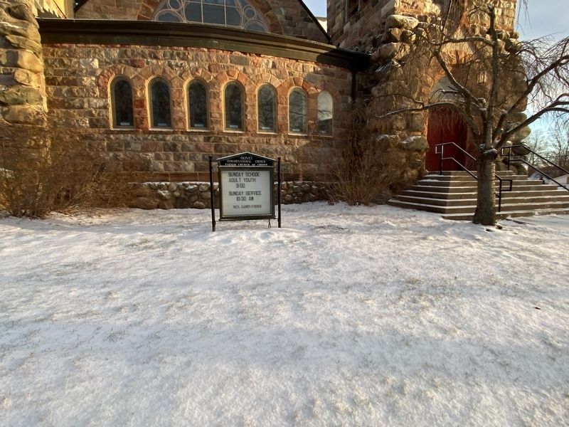 First Congregational Church Sign. Click for full size. First Congregational Church Sign image. Click for full size.