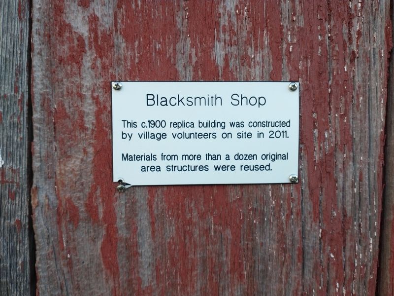 Blacksmith Shop Marker. Click for full size. Blacksmith Shop Marker image. Click for full size.