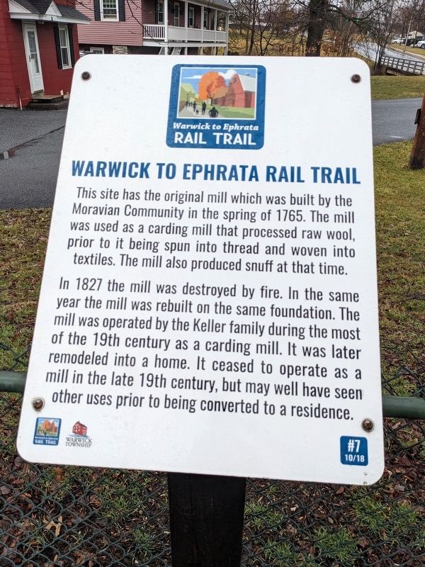 Warwick to Ephrata Rail Trail Marker image. Click for full size.