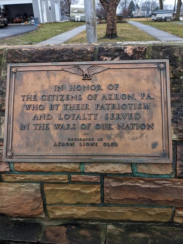 In Honor of Marker image. Click for full size.