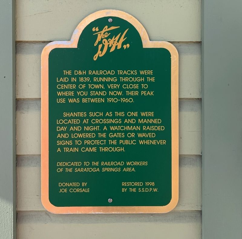 The D&H Marker. Click for full size. The D&H Marker image. Click for full size.