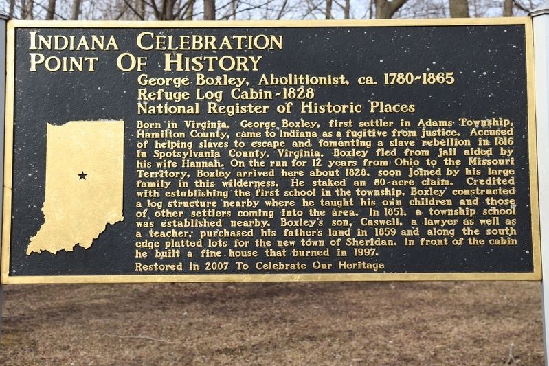 Indiana Celebration Point Of History Marker image. Click for full size.
