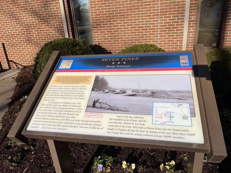Seven Pines Marker image. Click for full size.