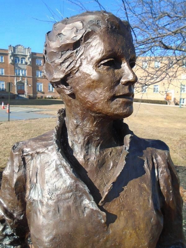 Catherine McAuley Statue Detail image. Click for full size.