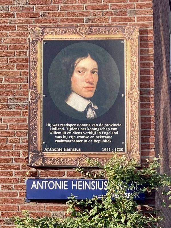 Anthonie Heinsius Marker image. Click for full size.