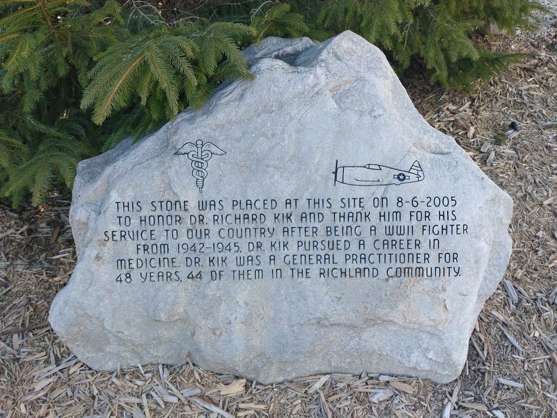 Dr. Richard Kik Marker. Click for full size. Dr. Richard Kik Marker image. Click for full size.