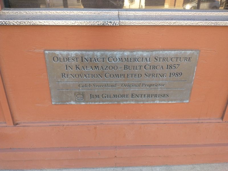 Caleb Sweetland Building Marker. Click for full size. Caleb Sweetland Building Marker image. Click for full size.