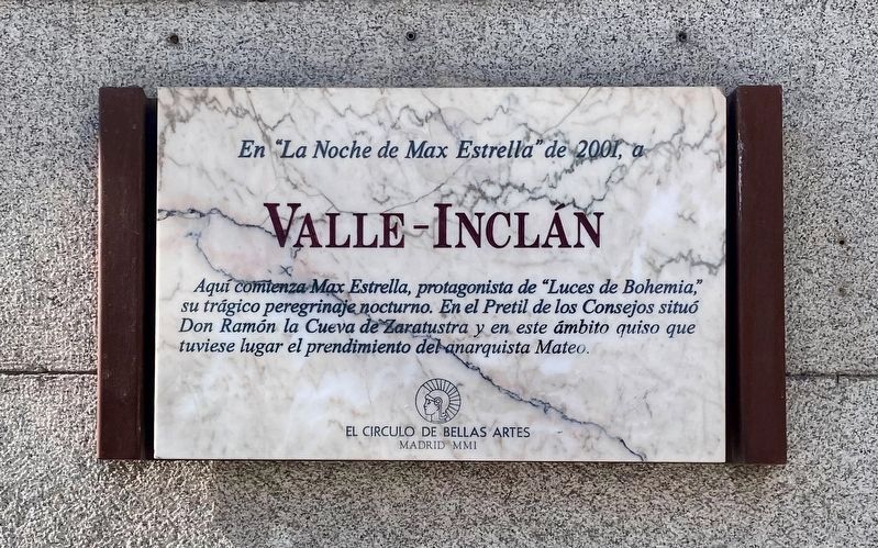 Valle-Incl�n Marker image. Click for full size.