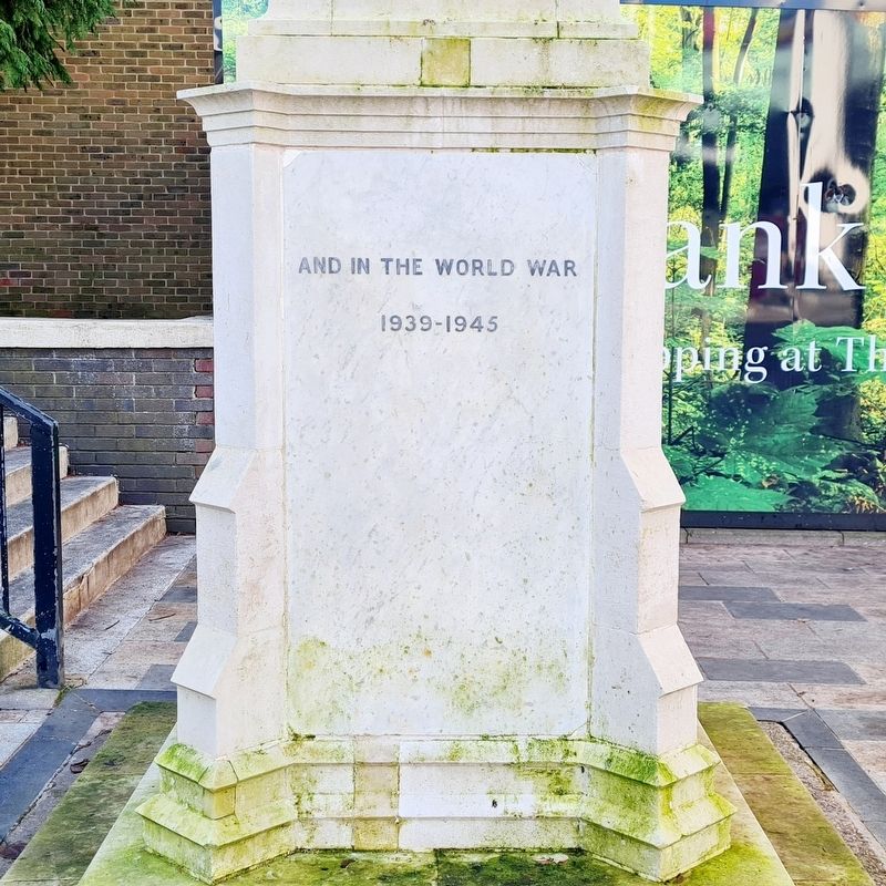 Bracknell and District War Memorial Marker, Side Two image. Click for full size.
