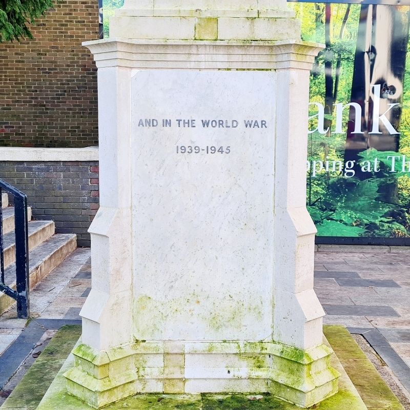Bracknell and District War Memorial Marker, Side Two. Click for full size. Bracknell and District War Memorial Marker, Side Two image. Click for full size.