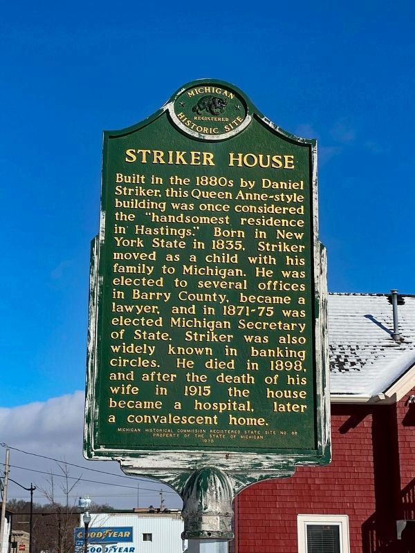 Striker House Marker. Click for full size. Striker House Marker image. Click for full size.