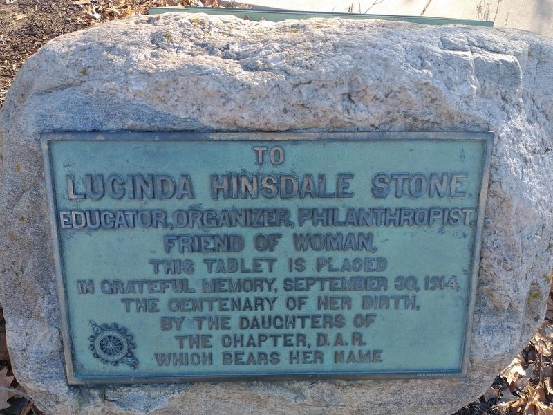 Lucinda Hinsdale Stone Marker image. Click for full size.