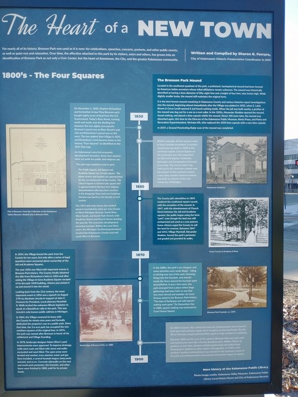The Heart of a New Town Marker image. Click for full size.