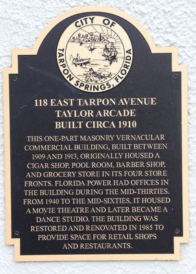 Taylor Arcade Marker image. Click for full size.