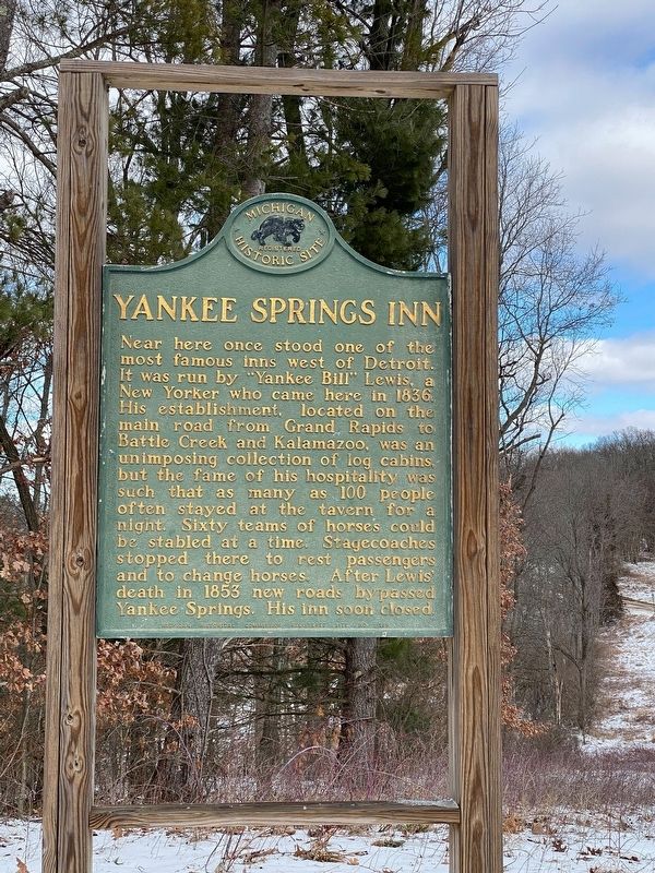 Yankee Springs Inn Marker image. Click for full size.