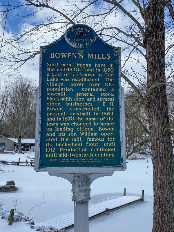 Bowen's Mills Marker image. Click for full size.