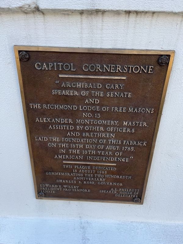 Capitol Cornerstone Marker image. Click for full size.