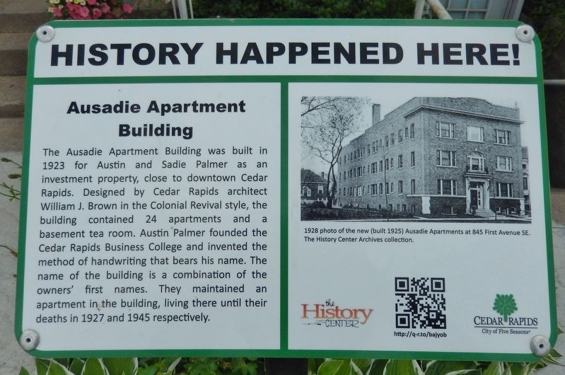 Ausadie Apartment Building Marker image. Click for full size.