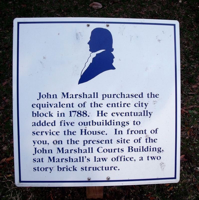 John Marshall purchased Marker image. Click for full size.