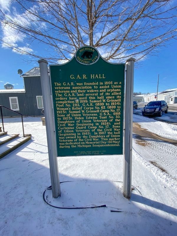 G.A.R. Hall Marker (side 2) image. Click for full size.
