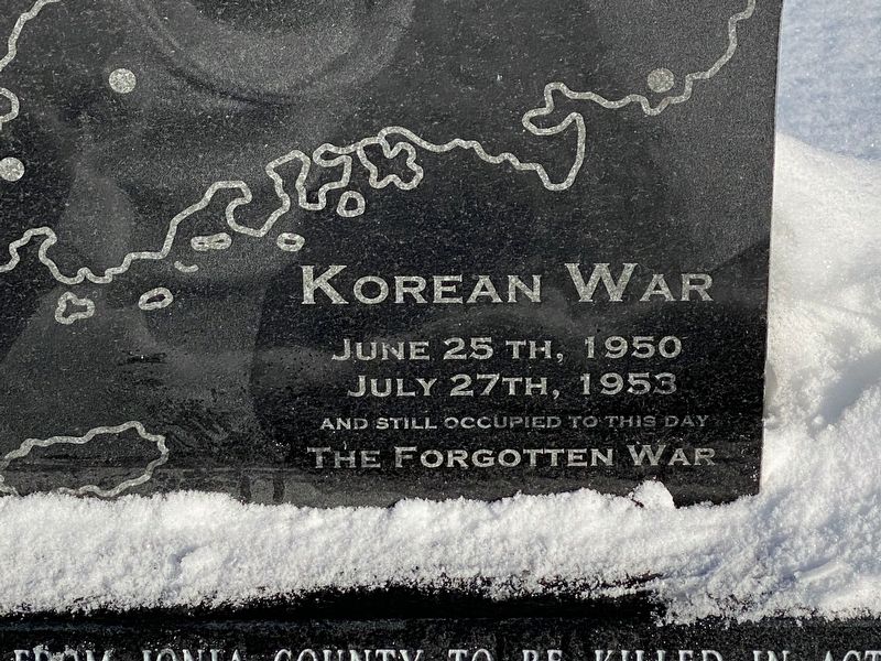 Belding Korean War Memorial Marker image. Click for full size.