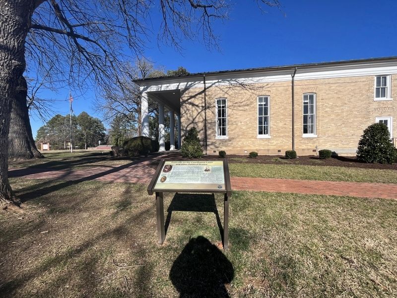 Fisticuffs on the Courthouse Lawn and other Political Drama Marker image. Click for full size.