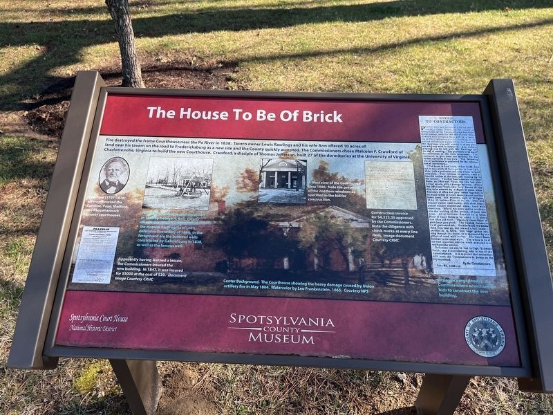 The House To Be Of Brick Marker image. Click for full size.