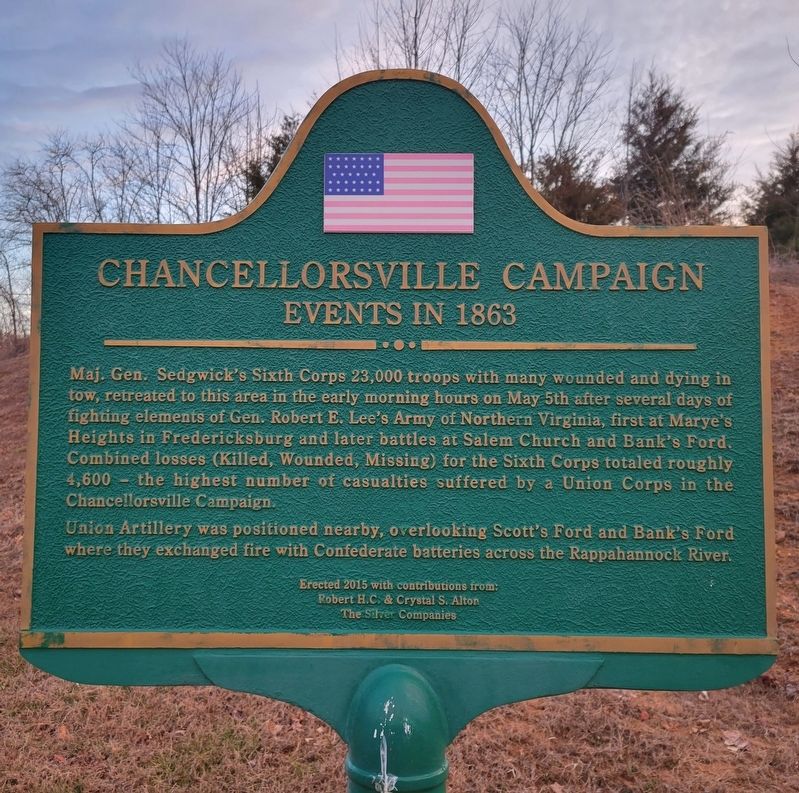 Chancellorsville Campaign Events in 1863 Marker image. Click for full size.