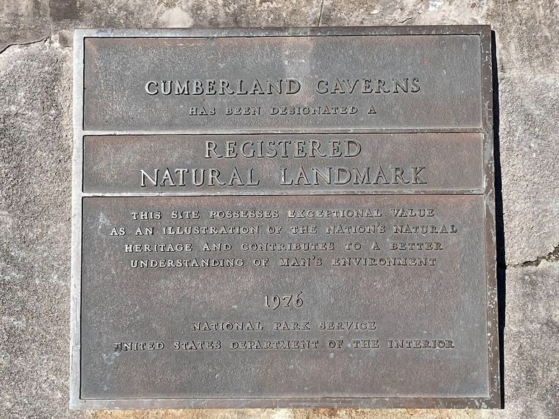 Cumberland Caverns Marker. Click for full size. Cumberland Caverns Marker image. Click for full size.