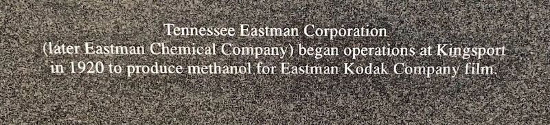 Tennessee Eastman Corporation Marker. Click for full size. Tennessee Eastman Corporation Marker image. Click for full size.