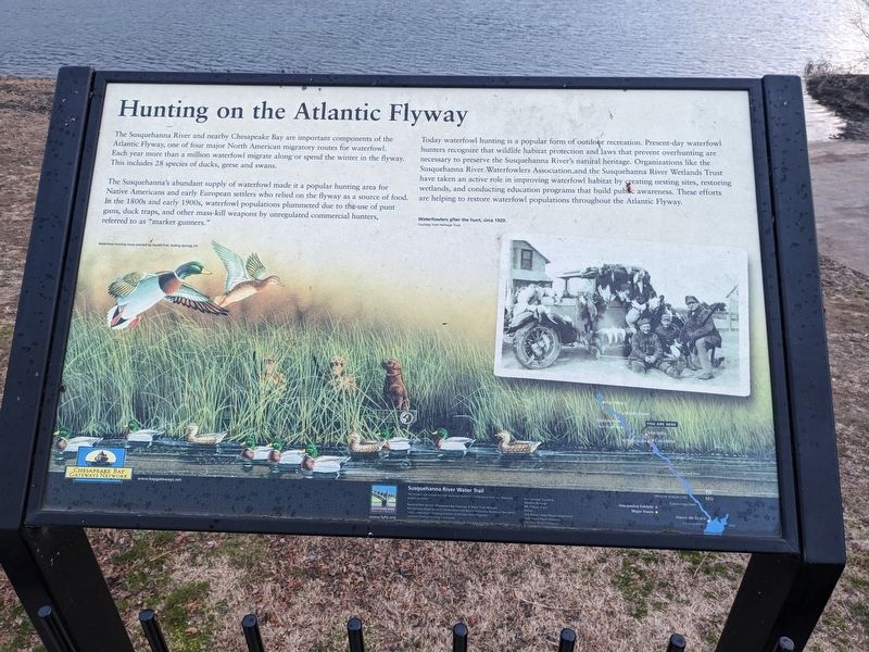 Hunting on the Atlantic Flyway Marker image. Click for full size.