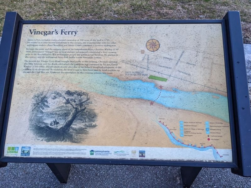 Vinegar's Ferry Marker image. Click for full size.
