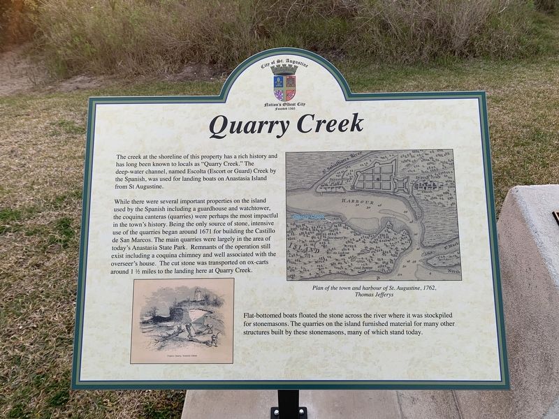 Quarry Creek Marker image. Click for full size.
