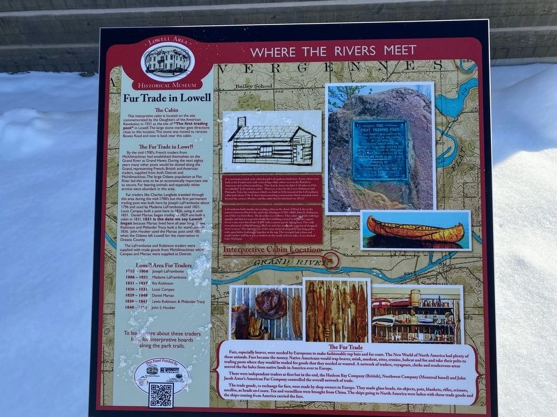 Fur Trade in Lowell Marker image. Click for full size.