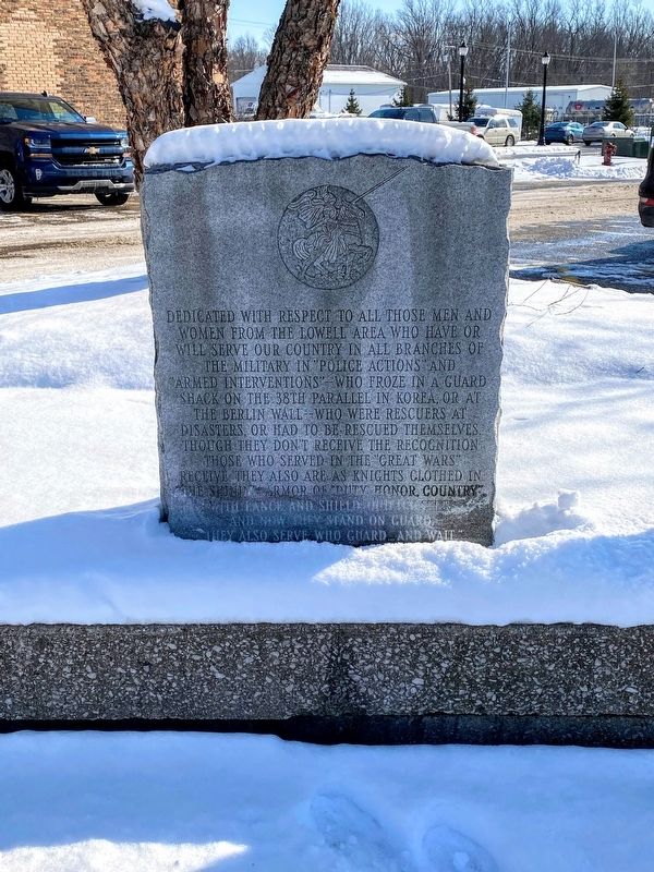 Lowell Area Veterans Memorial Marker image. Click for full size.