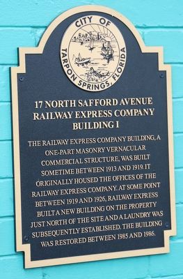 Railway Express Company Building 1 Marker image. Click for full size.