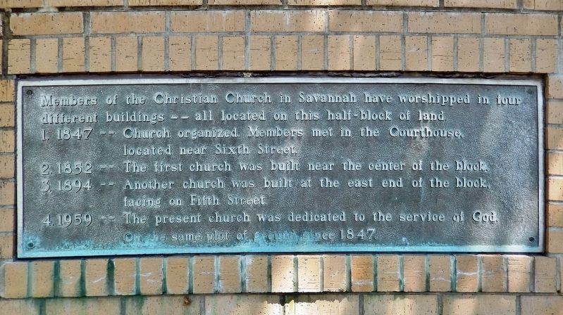 Christian Church in Savannah, Missouri Marker image. Click for full size.