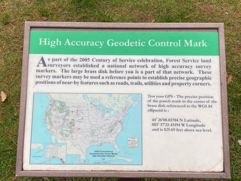 High Accuracy Geodetic Control Mark Marker image. Click for full size.