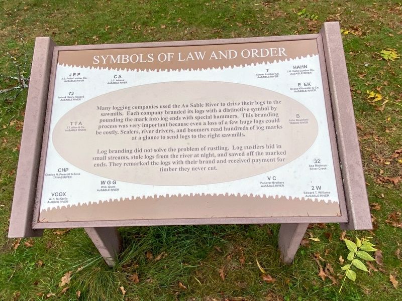 Symbols of Law and Order Marker. Click for full size. Symbols of Law and Order Marker image. Click for full size.